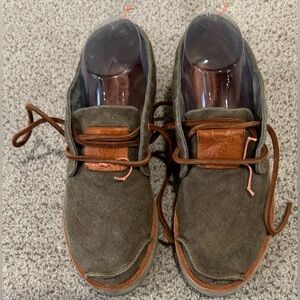 Satorisan Linen Earth Green Hand Crafted Conscious Materials Rustic Shoes